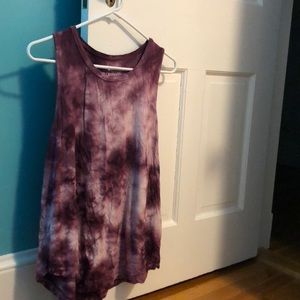 American eagle Pink Tie-dye tank top